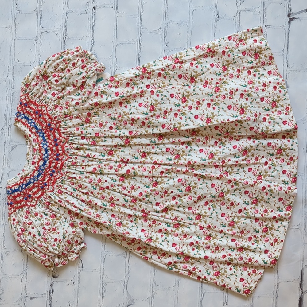 Smocked Baby Dress 12M